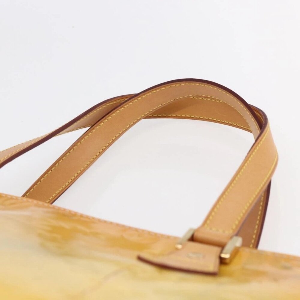 LOUIS VUITTON Monogram Vernis Houston Hand Bag Gris M91053 LV Auth BA8340 - Picture 9 of 16